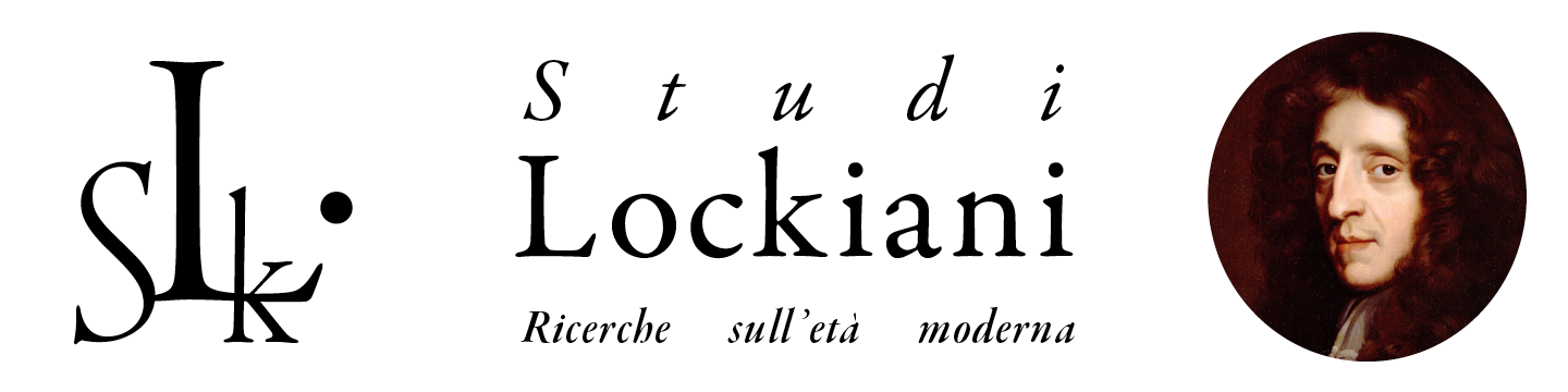 Studi lockiani. Ricerche sull’età moderna